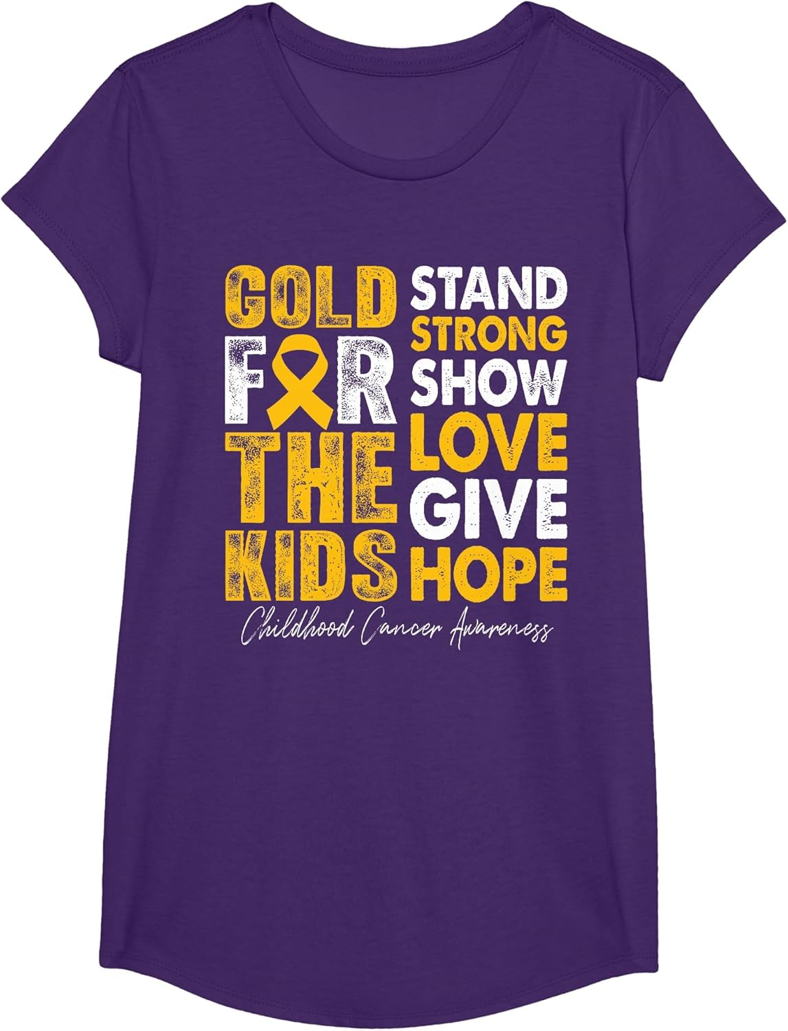 Gold for Kids Strong Childhood Cancer Awareness Support