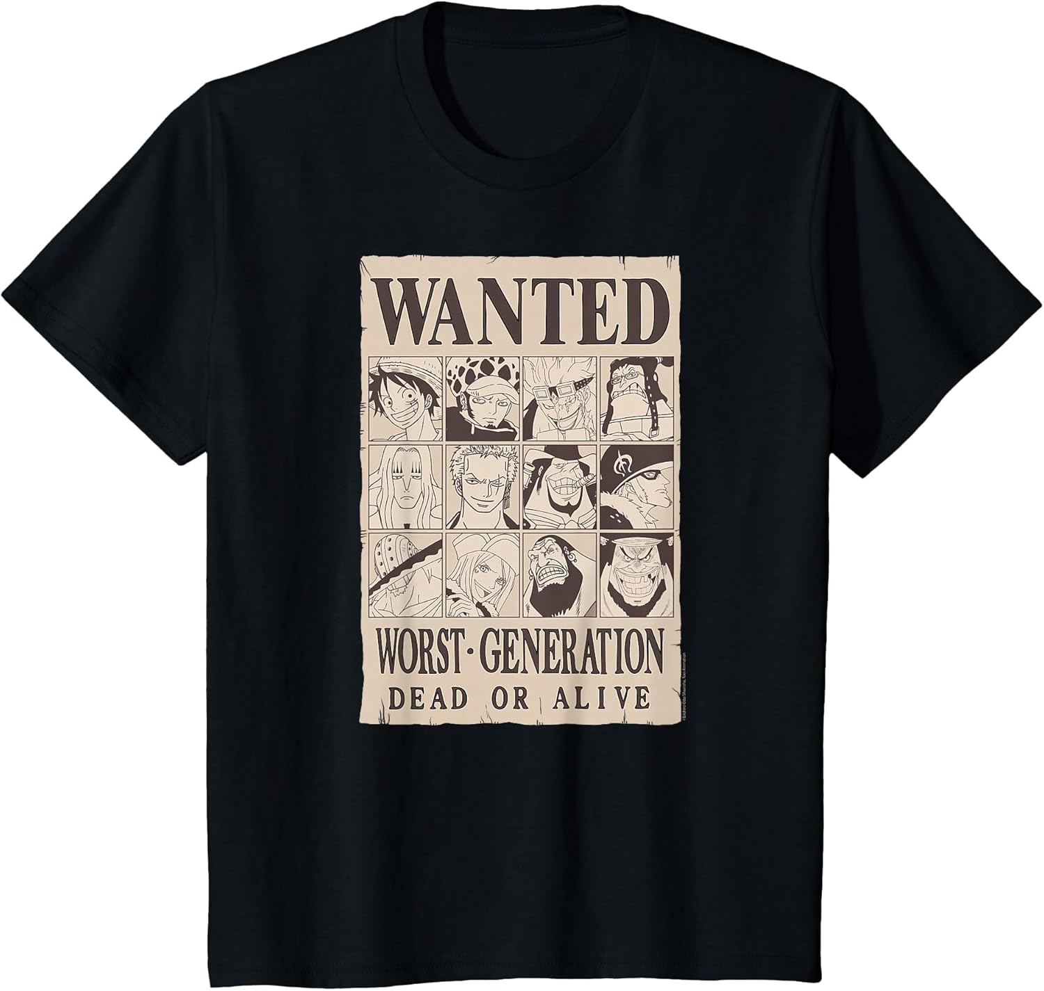 One Piece Anime Worst Generation Wanted Poster Collage