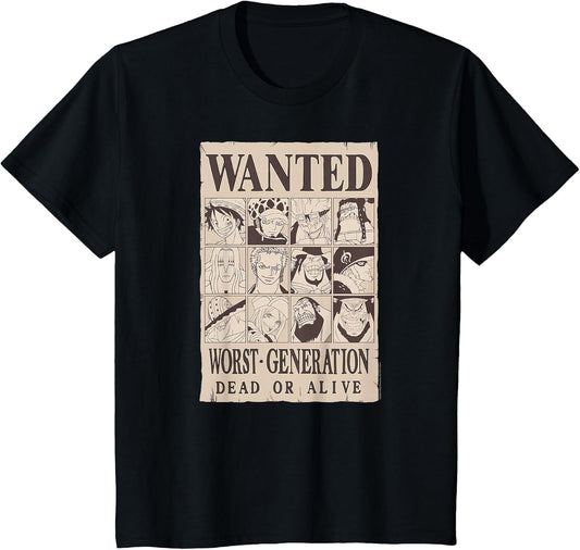 One Piece Anime Worst Generation Wanted Poster Collage