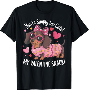Dachshund You're My Valentine Snack Cute Wiener Dog