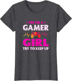 Yes I'm A Gamer Girl Funny Video Gamer Girls Gaming