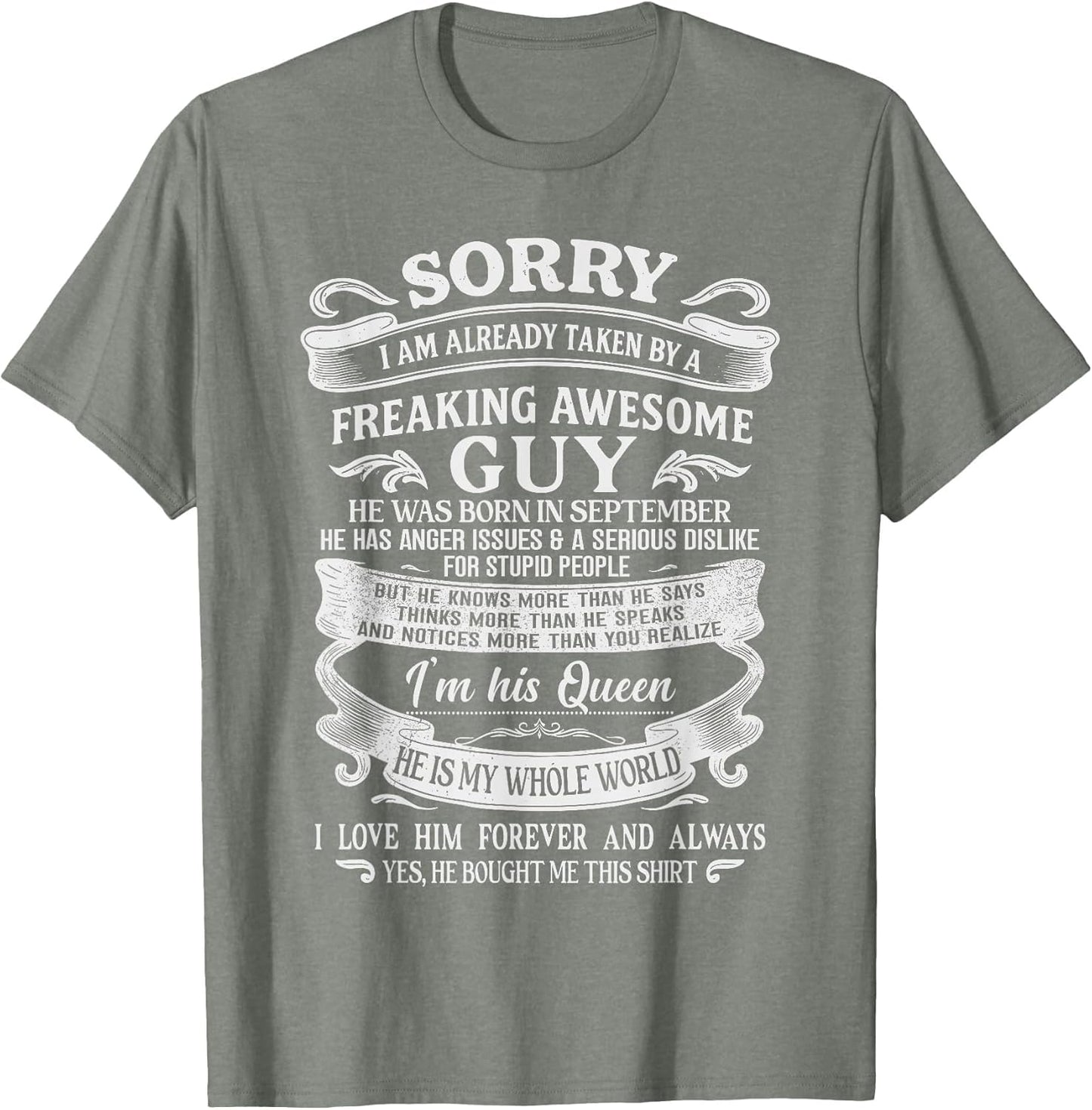 I Am Already Taken by Freaking Awesome Guy Born in September