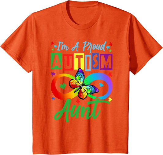 I m A Proud Autism Aunt Butterflies Autism Awareness