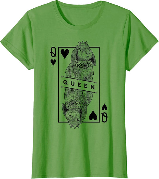 French Lop Bunny Rabbit Queen of Hearts Funny Pet Pop Art