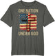 One Nation Under God American Flag Cross 4th of July Men