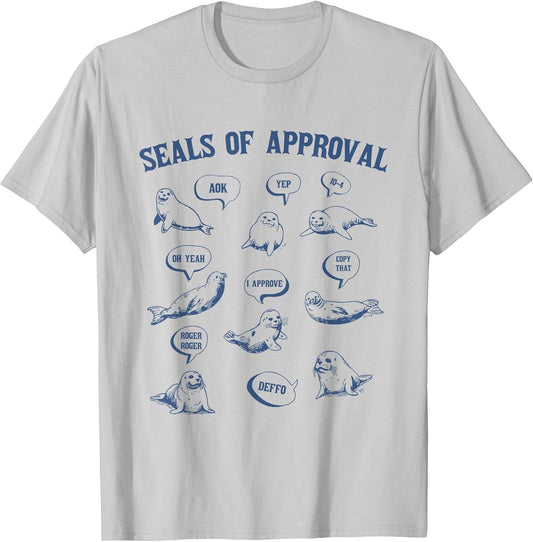 Seals of Approval Shirt Sarcastic Pun Funny Joke