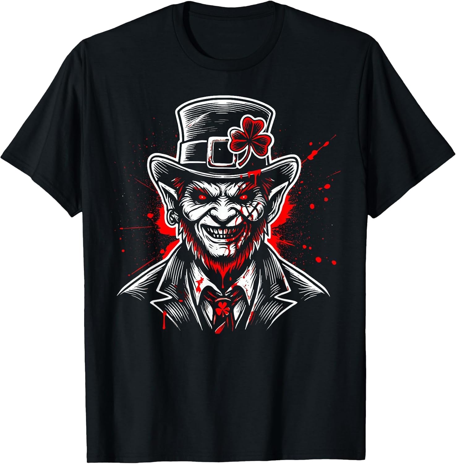 Scary Leprechaun Halloween Costume Creepy Bloody Killer