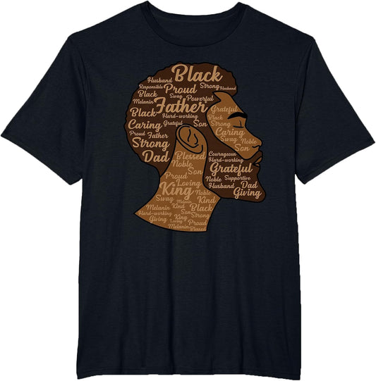 Black History Afro Men King Father Melanin African American