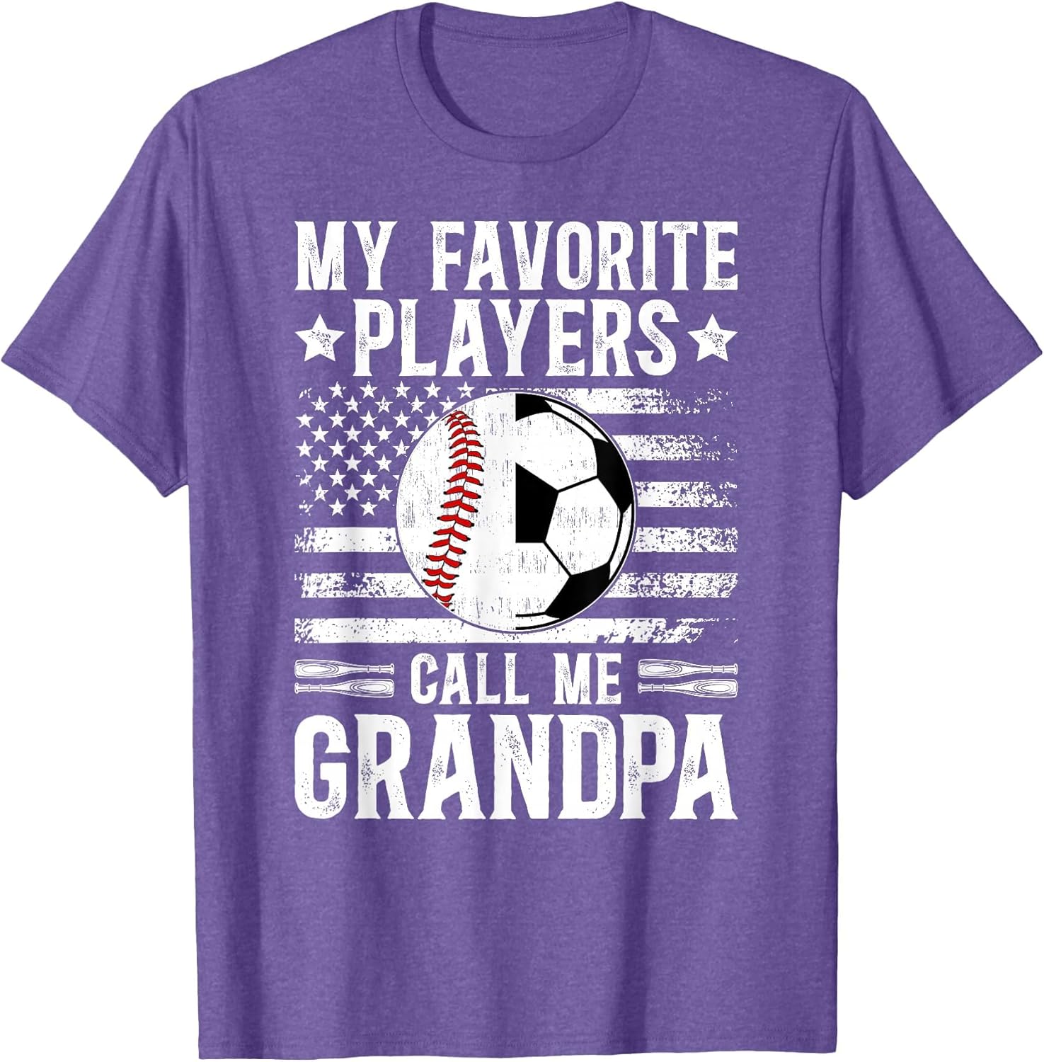 My Favorite Players Call Me Grandpa Soccer Baseball Grandpa
