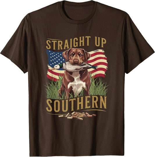 Straight Up Southern Hunting Dog and Duck Design