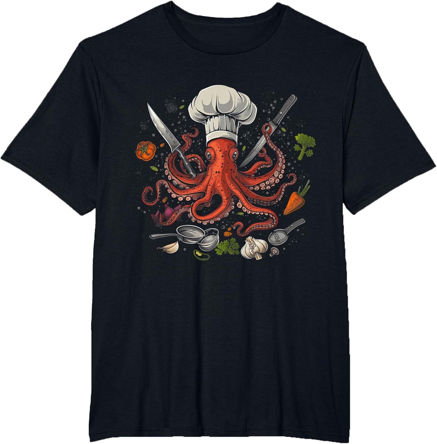 Chef Octopus Octopus Funny Cooking Sous Chef Cook