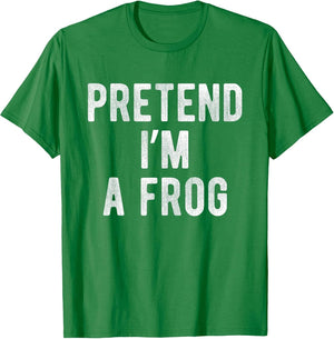 Pretend I’m A Frog Funny Costume Party Lazy Halloween
