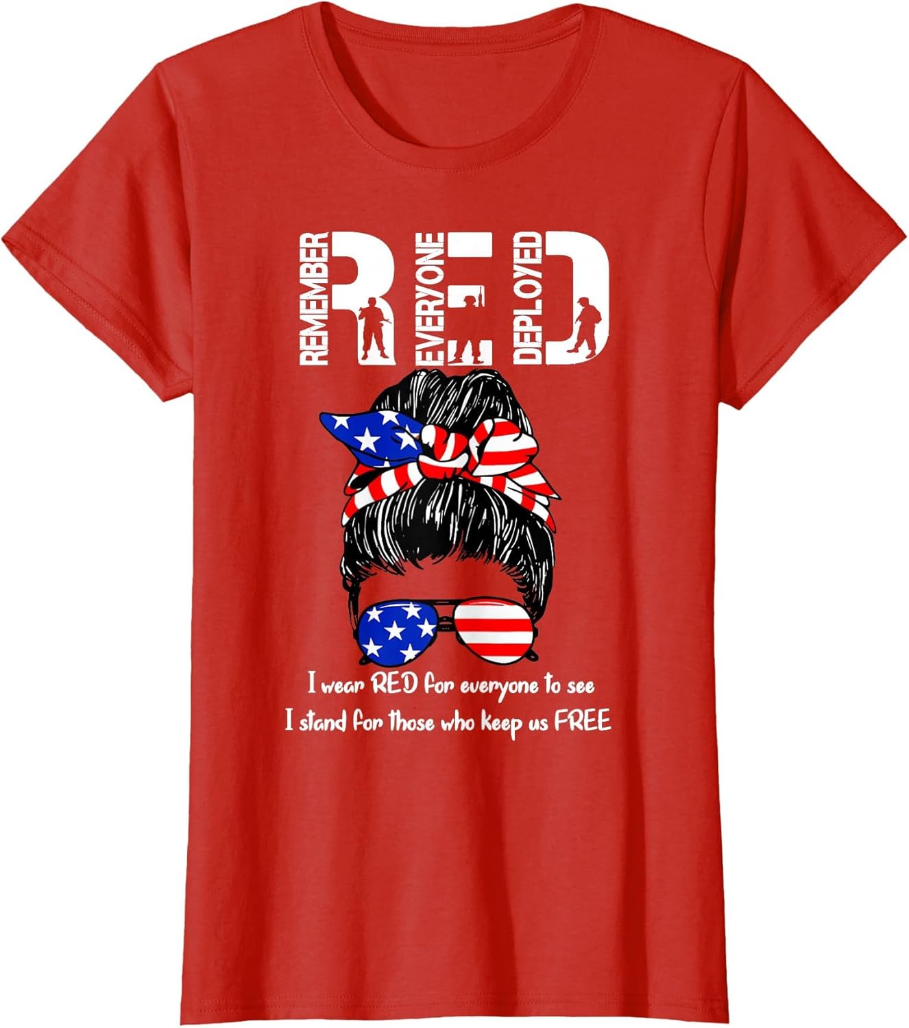 On Friday We Wear Red Military Support Troops