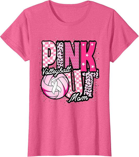 Pink Volleyball Mom Pink Out Day