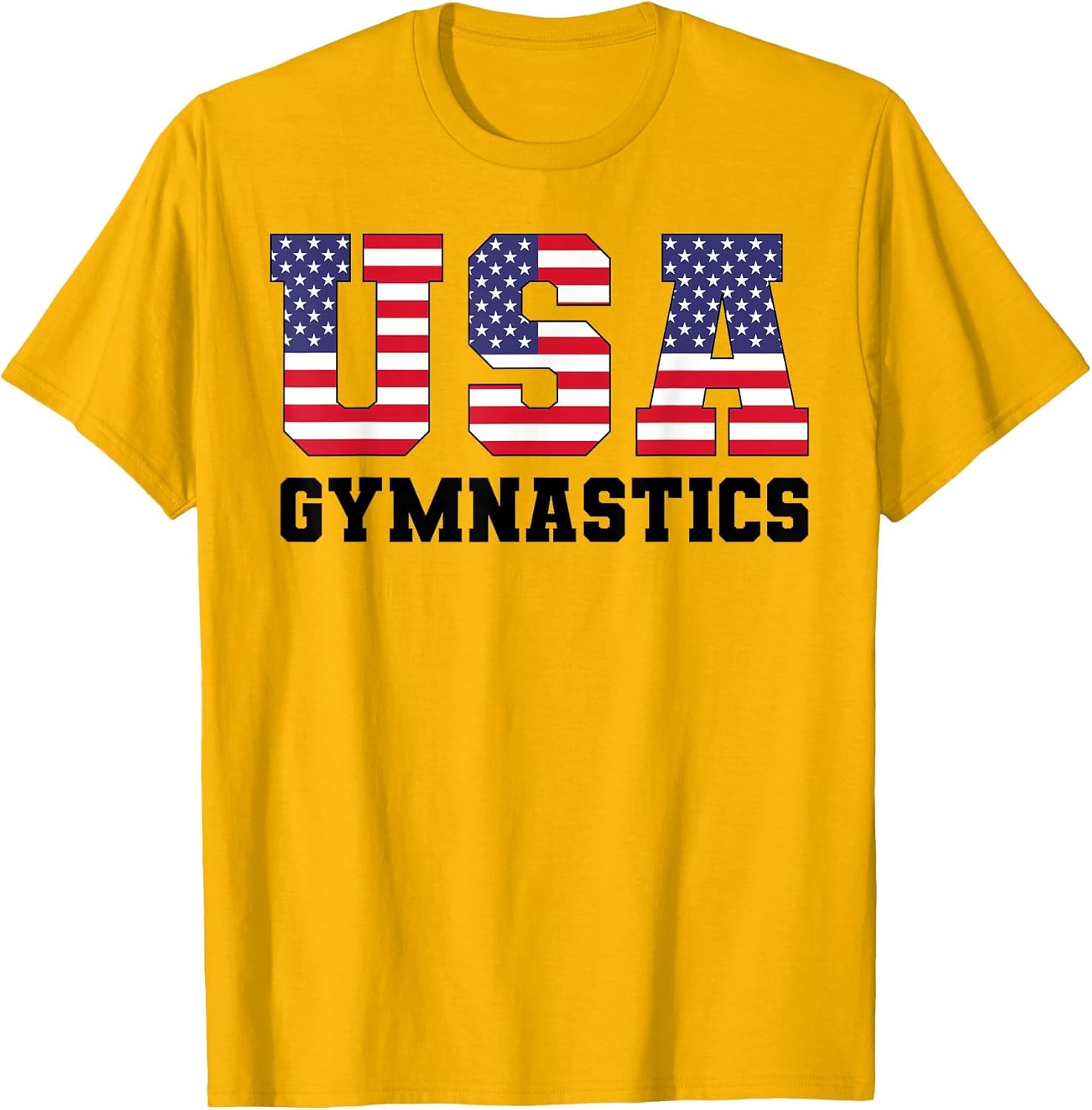 Gymnast Gymnastics USA American Flag 4th of July Girls Boys