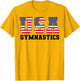 Gymnast Gymnastics USA American Flag 4th of July Girls Boys