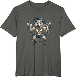 Wolf Weight Lifting Muscle Strength Wolf Gym Fitness Bodybuilding