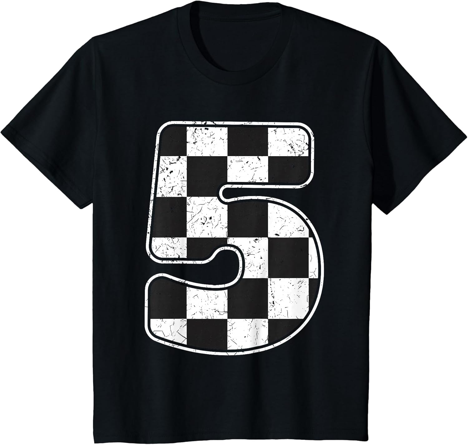 Kids Birthday Boy 5 Five Race Car 5th Birthday Racing Car Flag