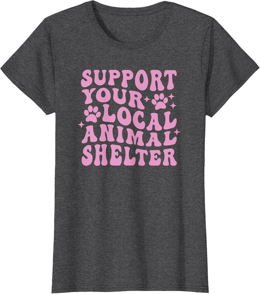 Support Your Local Animal Shelter Rescue Dogs Fur Mama Retro