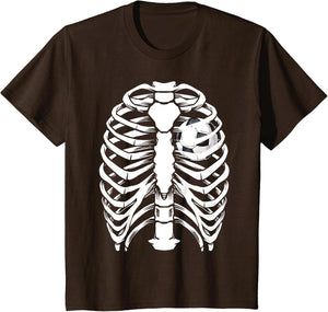Halloween Soccer Xray Skeleton Costume Women Boys