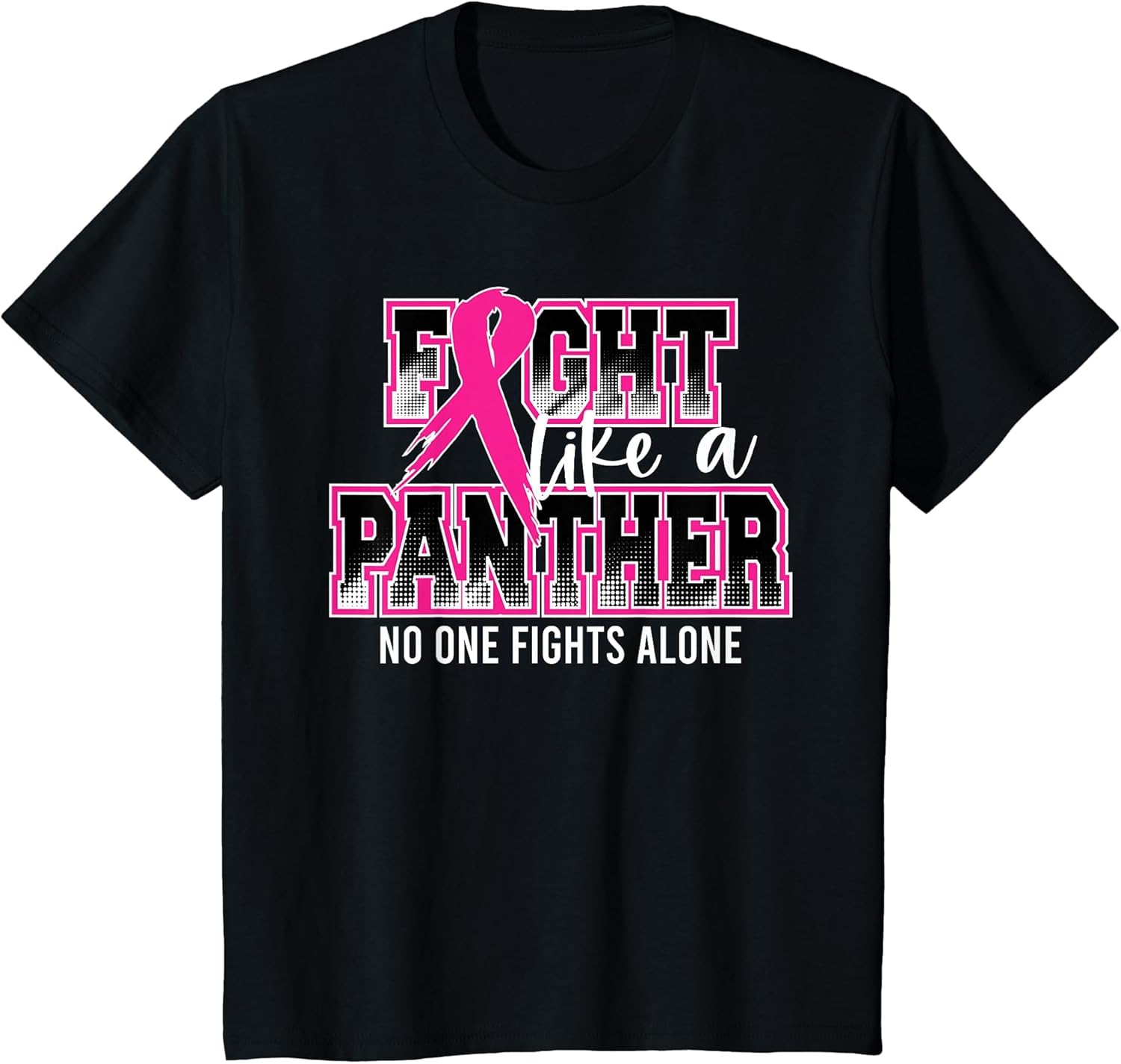 Fight Like a Panther Breast Cancer Awareness Pink Ribbon