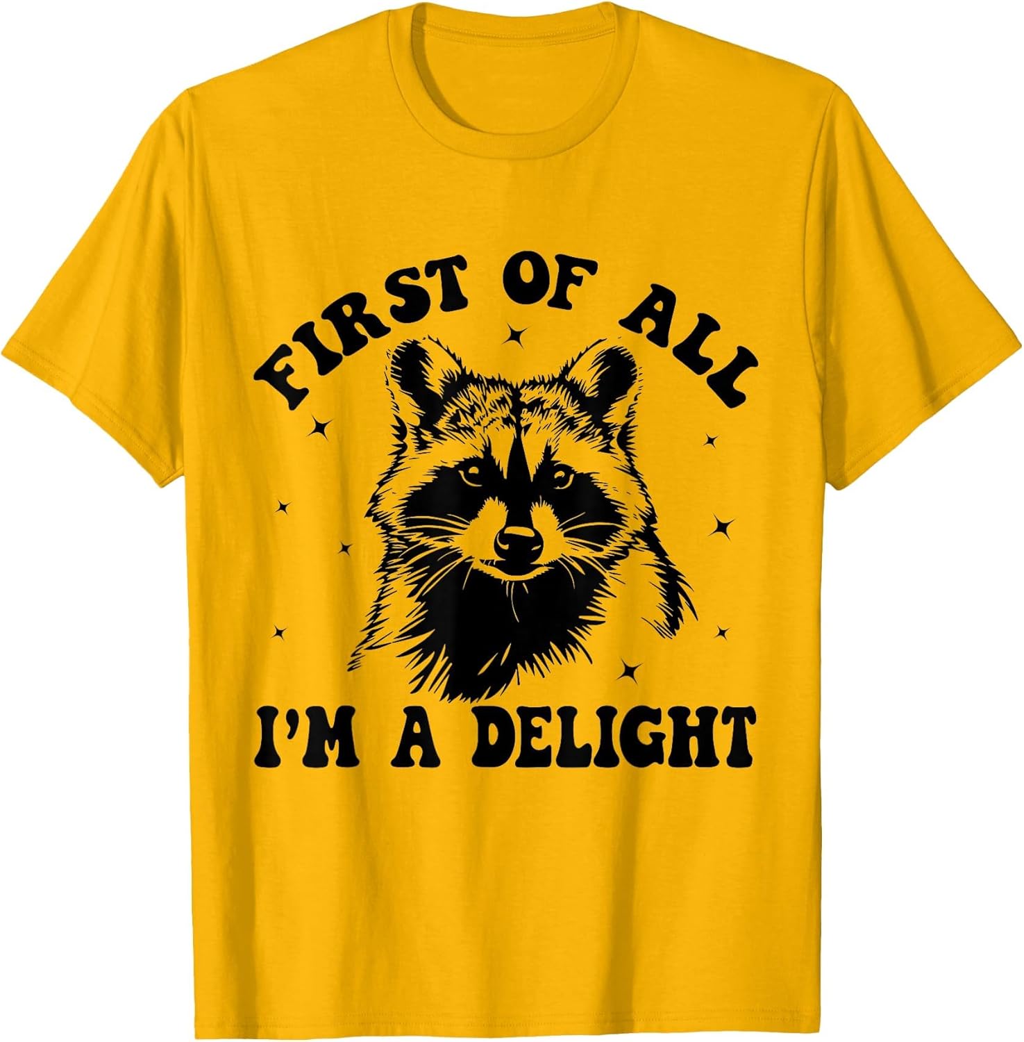 Funny Racoon First of All I'm A Delight Men Women