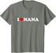 I Love Nana Shirt for Boy Girl Toddler Children Youth