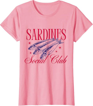 Sardine Social Club Vintage Sardine Fish Sea Lover