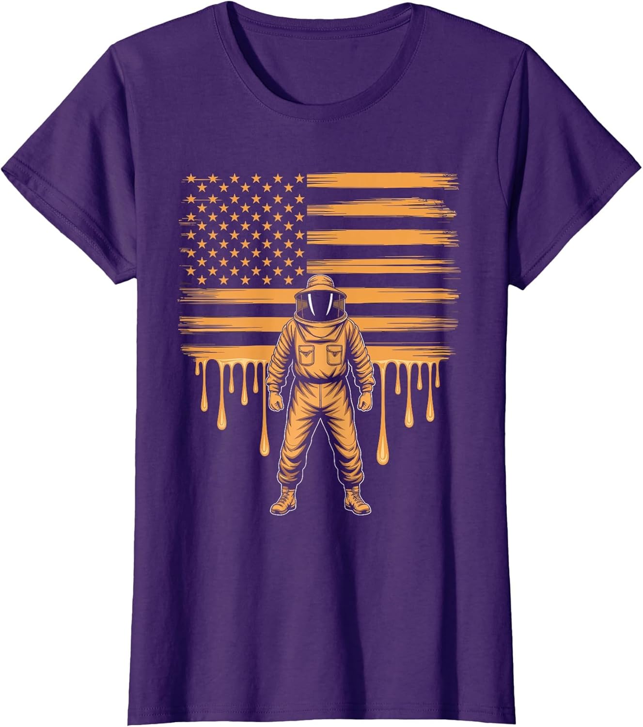 Beekeeping American Flag Patriotic Beekeeper Honeybee