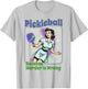 Pickleball Because Murder is Wrong Woman Playing Pickleball