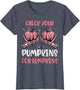 Breast Cancer Check Pumpkins Lumpkins Awareness Ribbon Women