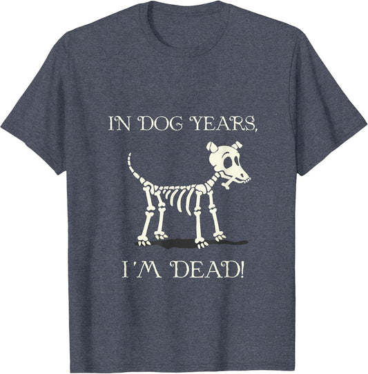 in Dog Years Im Dead with a Skull of a Dog for Halloween
