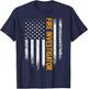Vintage Fire Investigator Distressed American Flag Patriotic