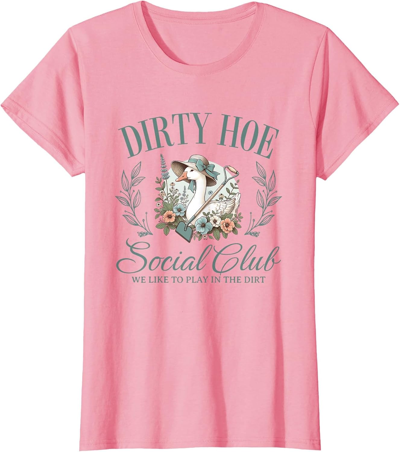 Dirty Hoe Gardening Social Club Retro 1980s Country Goose