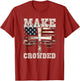 Make Heaven Crowded Cross | American Flag Christian Faith
