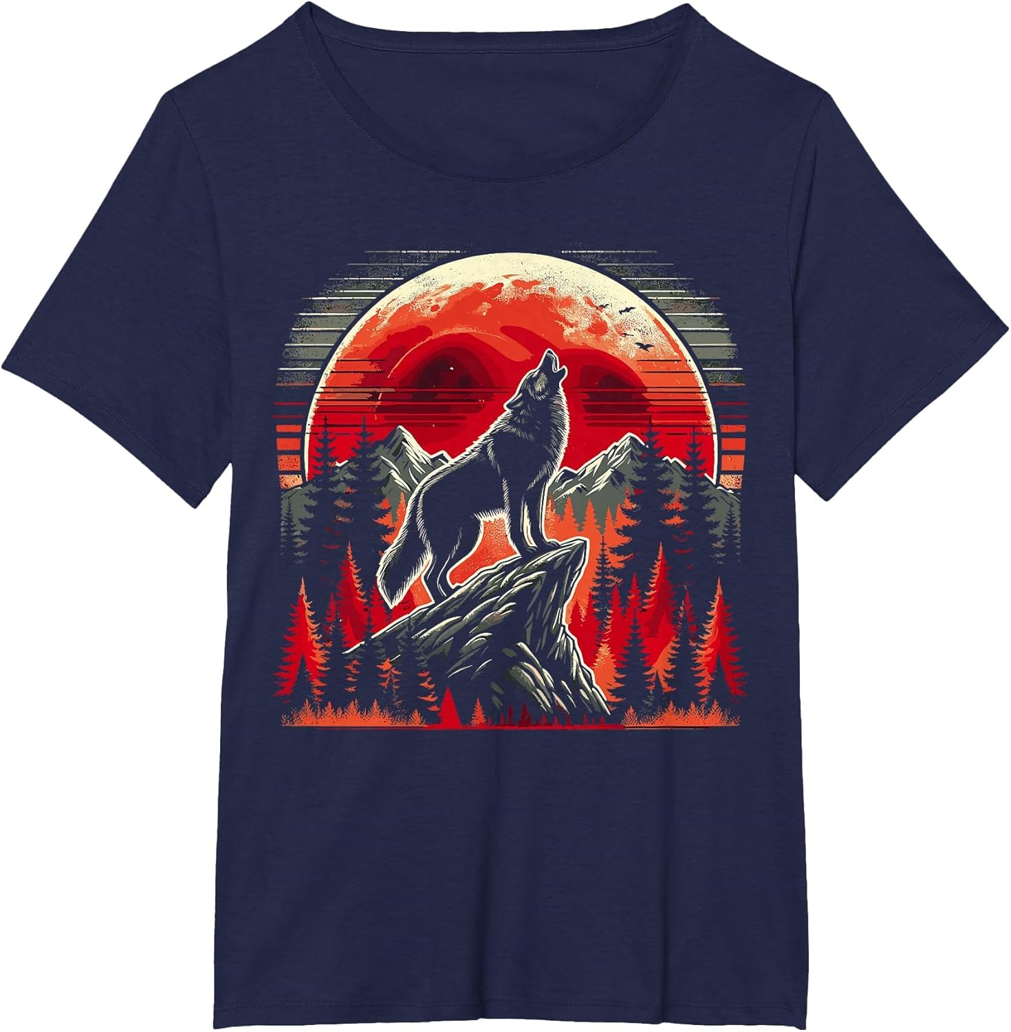 Wolf Graphic Nature Mountains Wildlife