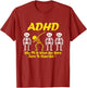 Funny ADHD Skeleton ADHD Awareness , Women & Kids