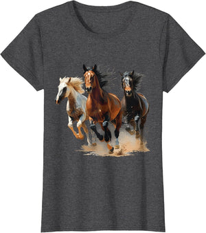 Vintage Horses Lover Graphic Women Boys Girls