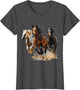 Vintage Horses Lover Graphic Women Boys Girls
