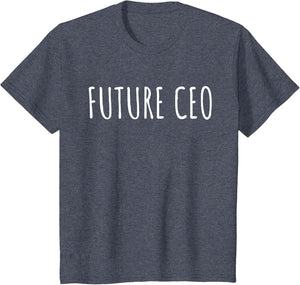 Cute Future CEO Funny Kid Boy Girl Toddler Boss Humor
