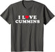 I Love Cummins Matching Girlfriend & Boyfriend Cummins Name
