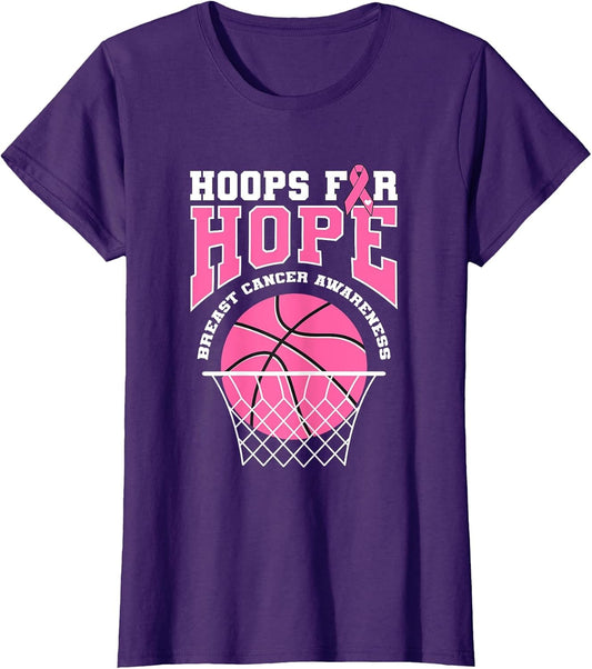 Basketball Hoop Breast Cancer Awareness Month Hoops for Hope
