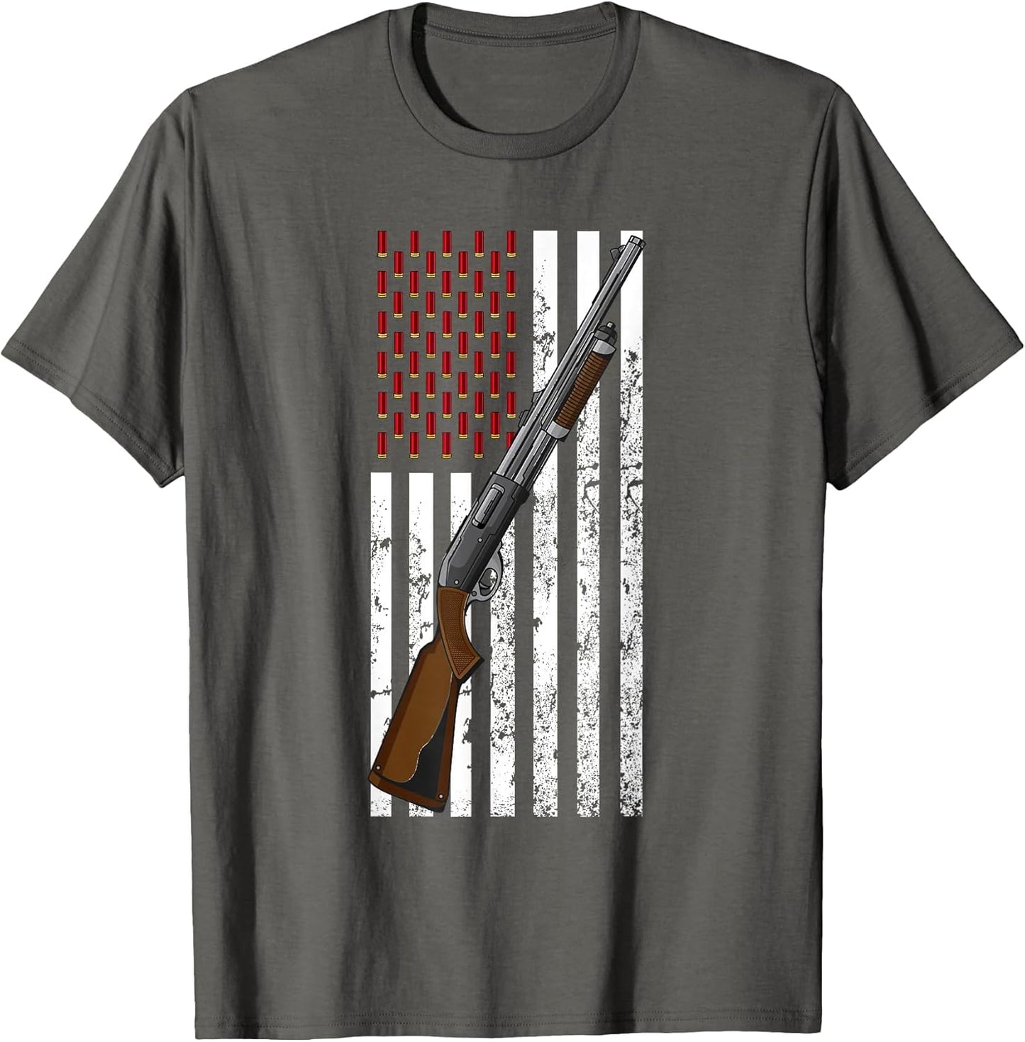 Clay Target Shooting USA Shotgun Flag - Shotgun & Cartridge