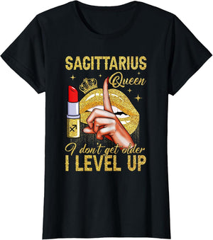 Sagittarius Queen I Level Up It's My Birthday Zodiac Sign