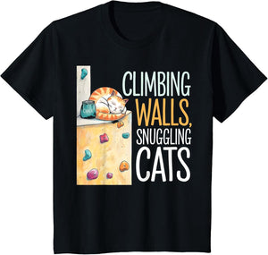 Funny Bouldering Cat – Rock Climbing & Cat Lover Design