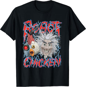 Robot Chicken Scientist and Chicken Heavy Metal Cartoon