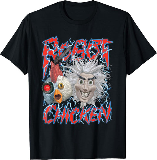 Robot Chicken Scientist and Chicken Heavy Metal Cartoon