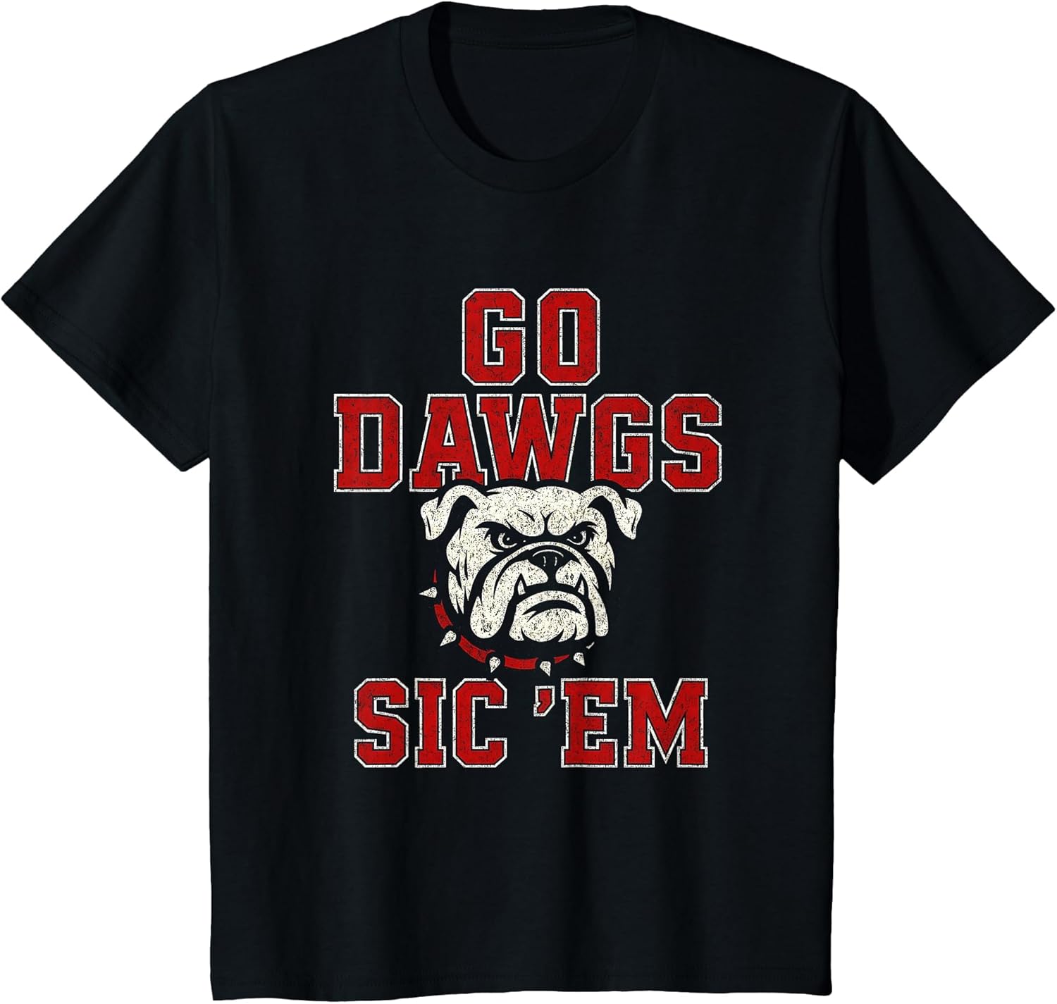 Go Dawgs Sic Em Bulldog School Spirit Women Kids