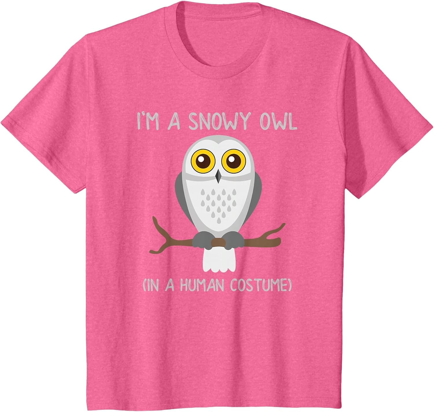 Snowy Owl Costume Funny Cute Owls Shirt