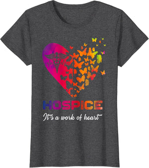 Heart Butterflies Hospice Nurse Appreciation Nursing Scrubs